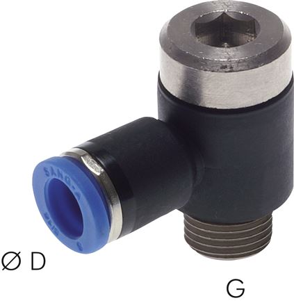 Winkel-Steckanschluss, I-Skt. G 3/8"-8mm, IQS-Standard