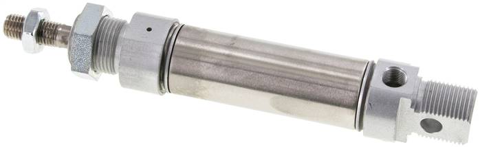 ISO 6432-Zylinder, einfachwirkend, Kolben 25mm, Hub 40mm