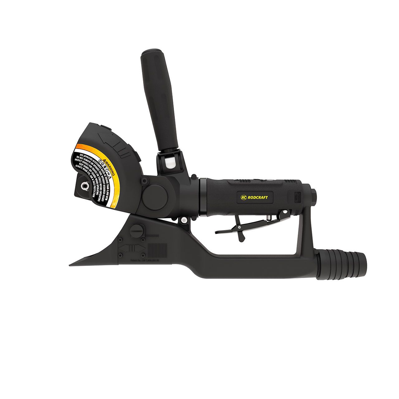 Rodcraft RC7095K Druckluft MBX Multi-Schleifer, stufenlose Geschwindigkeitsregulierung, verstellbarer Handgriff, mit viel Zubehör, im Kunststoffkoffer