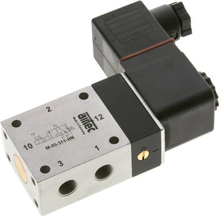 3/2-Wege Magnetventil, G 1/8", Federrückstellung (NC), 24 V= (ATEX), NW6, Versorgung aus eigensicheren Stromkreisen