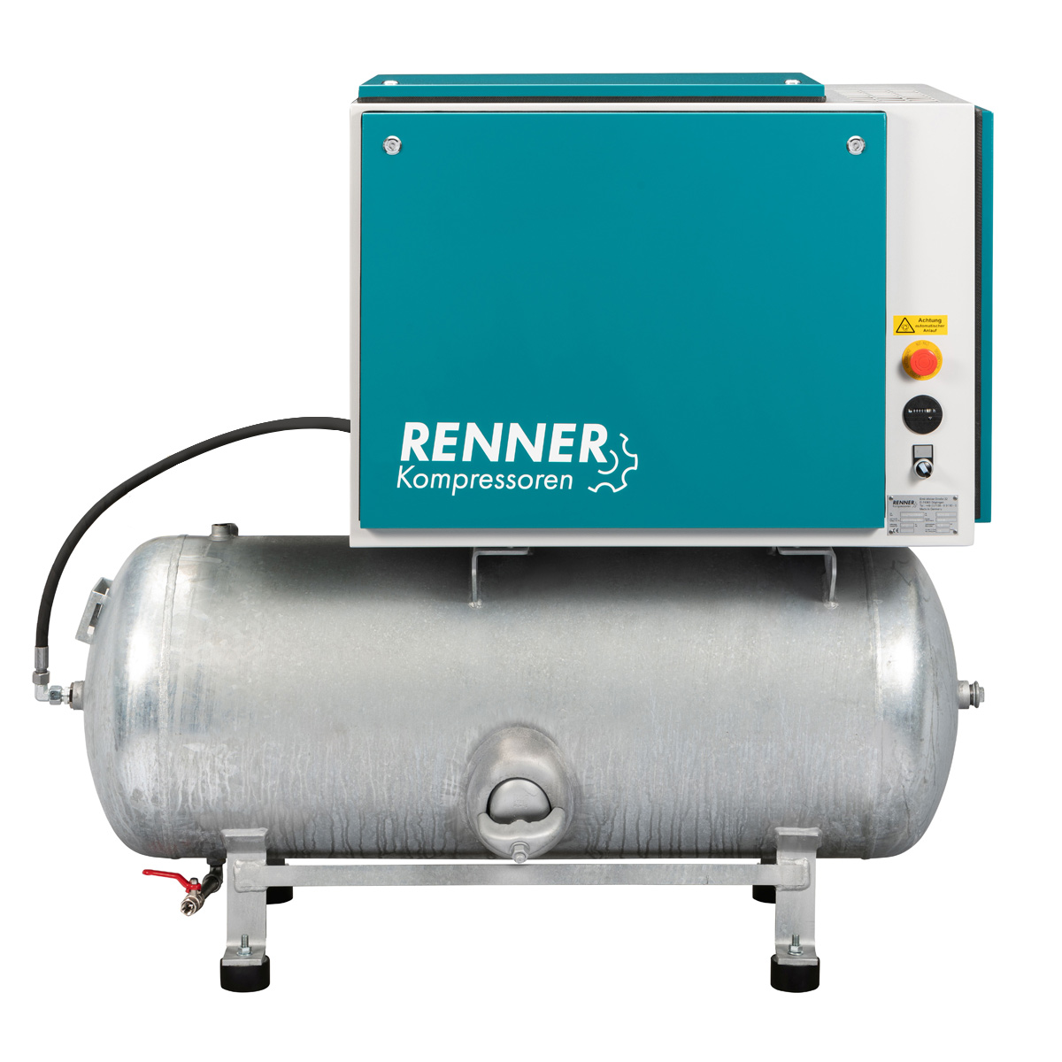 RENNER RIKO 700/250 S Industrie-Kolbenkompressor 10 bar - verzinkter, liegender Behälter