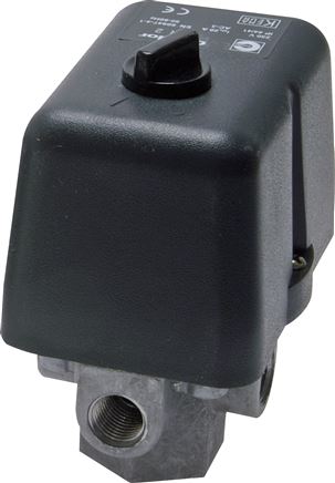 Kompressor-Druckschalter G 1/4", 4 - 12 bar (mit Drehschalter)