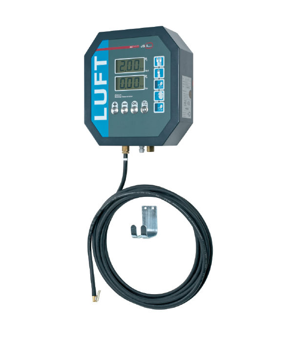 Reifendruck-Messgerät ALF-Tronik WERKSTATT Wandfüller 10 bar inkl. 8 m Befüllschlauch