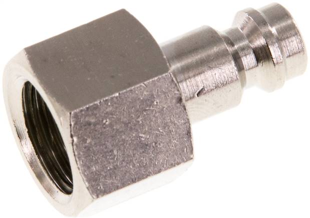 Kupplungsstecker (NW5) G 1/4"(IG), Messing vernickelt