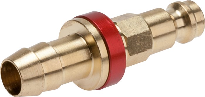 Kupplungsstecker (NW5) 9 (3/8")mm Schlauch, braun, Dreieck 9,5 mm