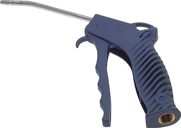 Kunststoff Ausblaspistole mit Verlängerungsrohr, mit Schlauchtülle 9 mm