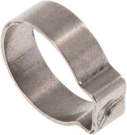 1-Ohr-Schlauchschelle 13,8 - 16mm, Edelstahl