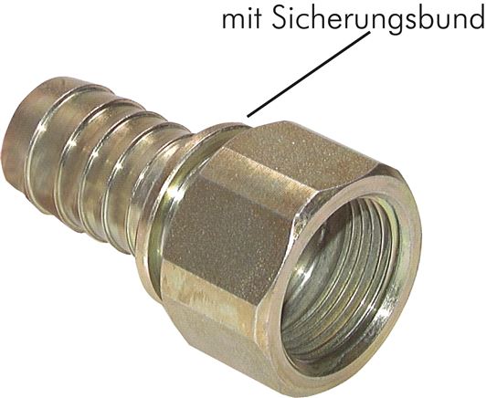 Aufschraub-Schlauchtülle,Sicherungsbund G 1-1/4"-32 (1-1/4")mm