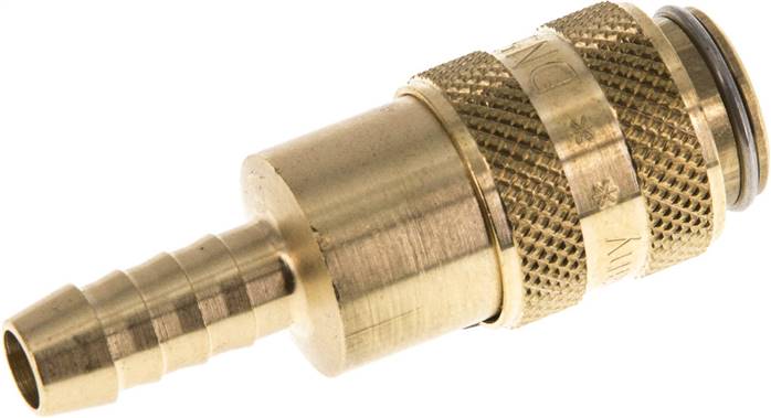 Schnellkupplung (NW5) 6 (1/4")mm Schlauch, Messing