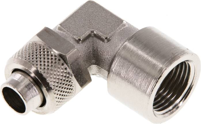 Winkel-Aufschraubverschraubung G 3/8"-12x10mm, Messing vernickelt