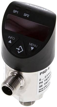 elektronischer Druckschalter, 0 bis 100 bar, G 1/4" (AG), 4-20mA - Standard, mit IO-Link