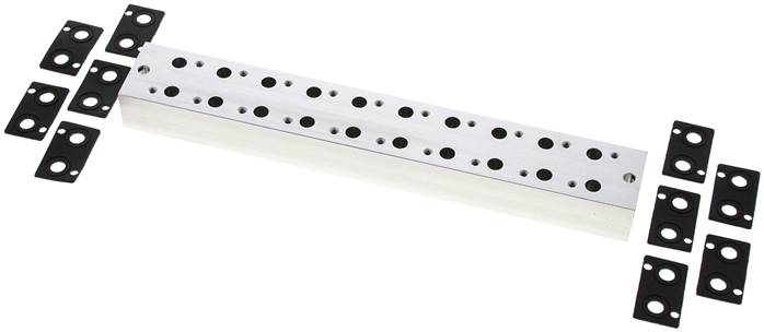 Mehrfachanschlussplatte (10-fach) für 3/2-Wege Ventile zu V 31-10