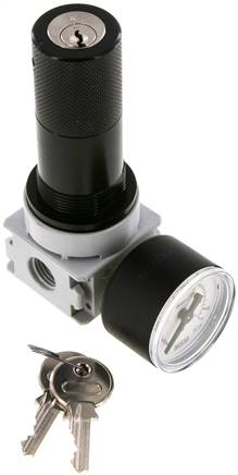 MULTIFIX Druckregler für Wasser, G 1/4", 0,5 - 10bar, BG 0, abschließbar