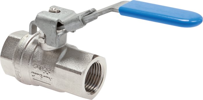 Messing-Kugelhahn, abschließbar, Rp 3/4", -0,98 bis 40 bar