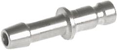 Kupplungsstecker (NW2,7) 3mm Schlauch, Edelstahl