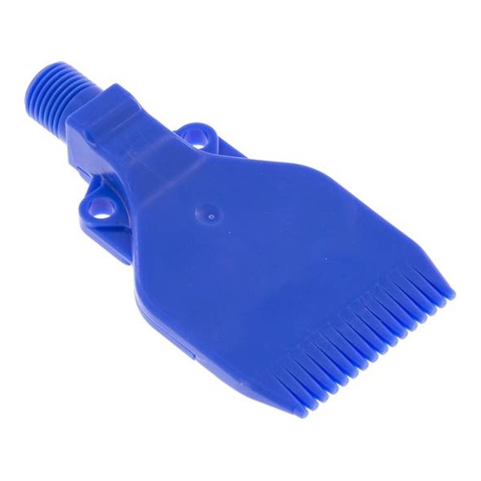 Ugello a ventaglio multicanale, 47 mm, G 1/4", POM (blu)