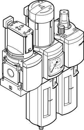 FESTO MSB4-1/4:C3J1M1-WP (542296) Wartungsgeräte-Kombination