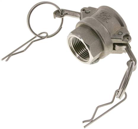 Kamlock-Kupplung (D) NPT 3/4"(IG), Edelstahl (1.4408)