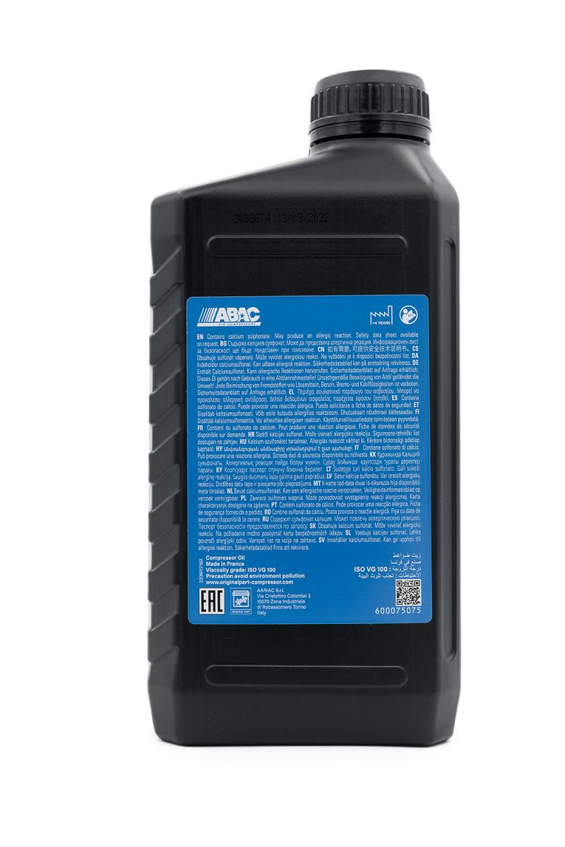 Qualitätsöl für Kolbenkompressoren PRO PISTON ABAC 1L