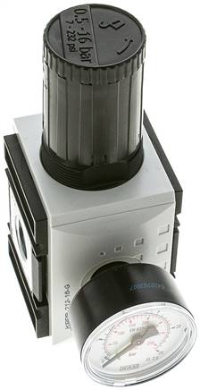 FUTURA Präzisionsdruckregler, G 1/2", 0,5 - 16bar, mit durchgehender Druckversorgung