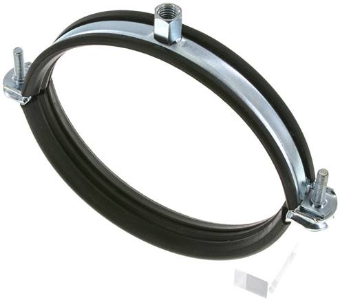 Rohrschelle 138 - 145mm,Stahl verzinkt mit Einlage, FISCHER