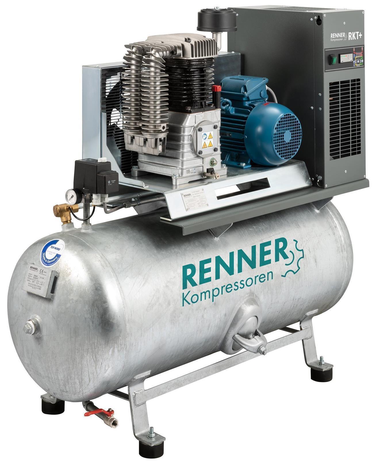 RENNER RIKO 960/500 KT Industrie-Kolbenkompressor 10 bar - verzinkter Behälter, Kältetrockner