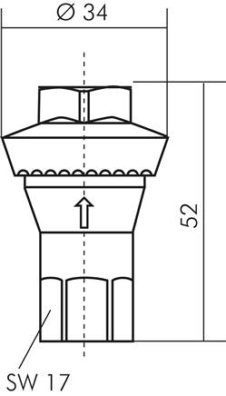 Inline Druckregler G 1/4", 3 bar