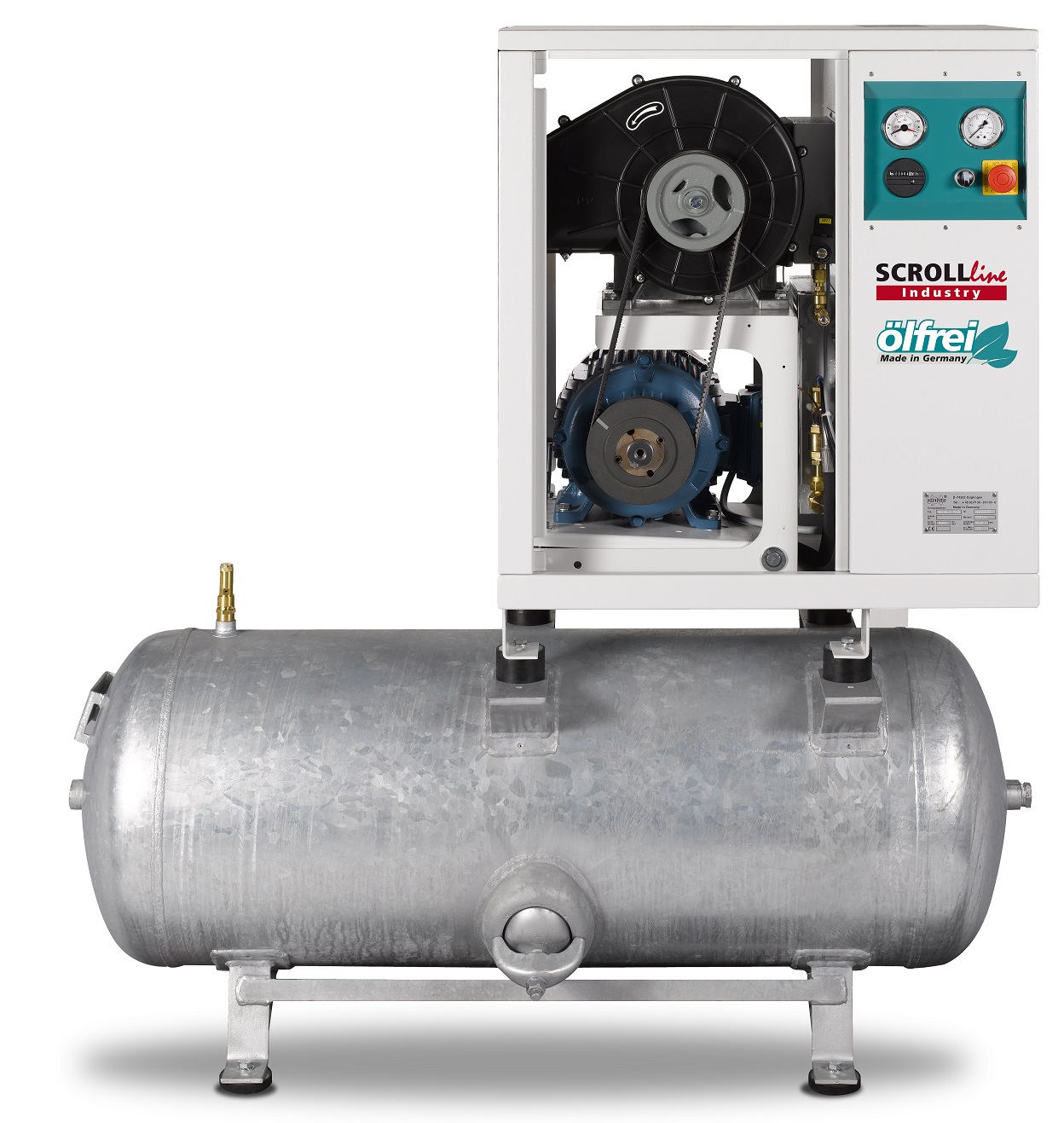 RENNER-Scrollkompressor Industry SLD-NEO 7,5 I 10 bar auf 250L Behälter -Ölfrei
