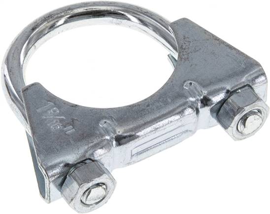 Bügelschelle komplett, 40mm, Stahl verzinkt