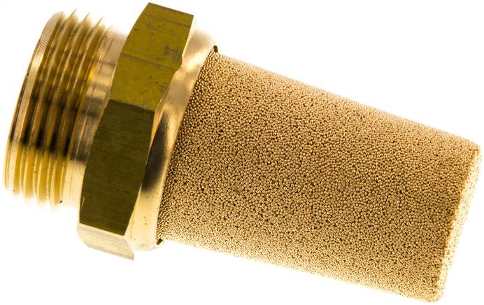 Schalldämpfer G 3/4", Sinterbronze, Messinggewinde