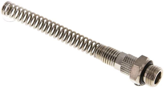 Gerade Verschraubung G 1/4"-6x4mm mit Knickschutz