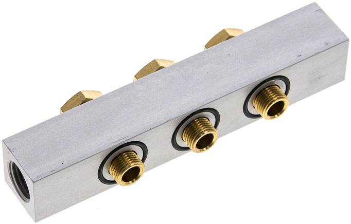 P-Leiste inkl. Hohlschrauben und Dichtungen für Ventilbaureihe M05 / P05 R 181/3