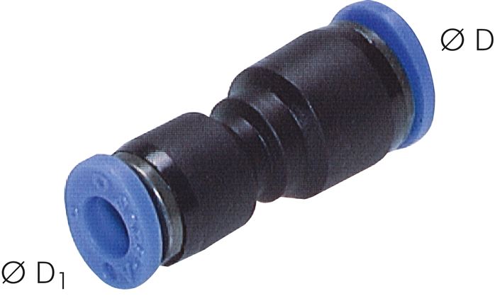 Gerader Steckanschluss 1/2" (12,7 mm)x3/8" (9,52 mm), IQS-Inch