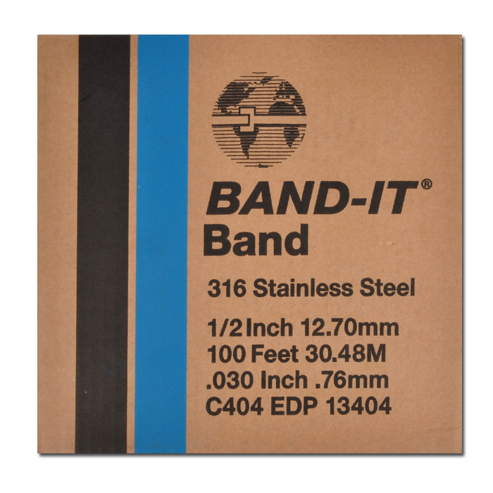Band-It 316, 6,4 (1/4") mm, Band (30,5 mtr. Rolle)