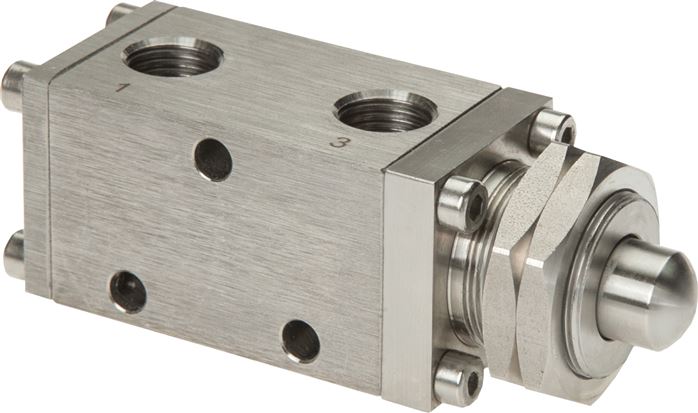3/2-Wege (NC/NO)-Endschalter, G 1/4", Nocke, Edelstahl