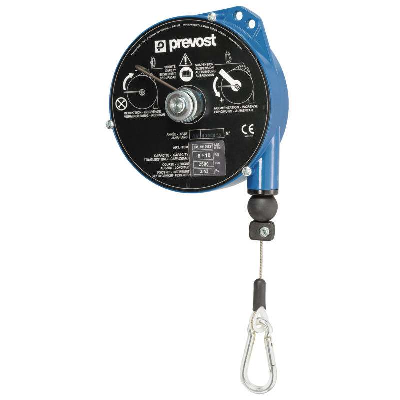 Prevost Serie CP : Traglast 8 kg - 14 kg Mindes-Belastung= 10 Max. Belastung= 14