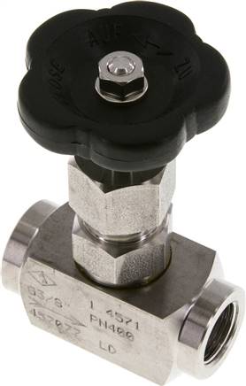 Nadel-Absperrventil, 1.4571, G 3/8", 0 bis 400bar