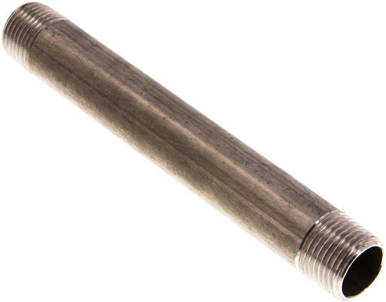 Rohrdoppelnippel R 1/2"-150mm, 1.4571