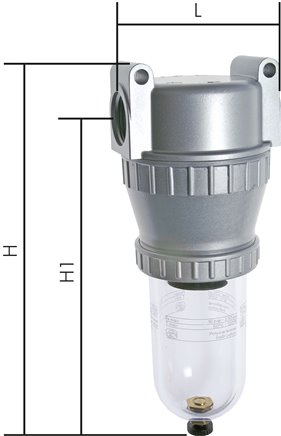 STANDARD-Filter, G 3/4", Standard 3, Metallbehälter