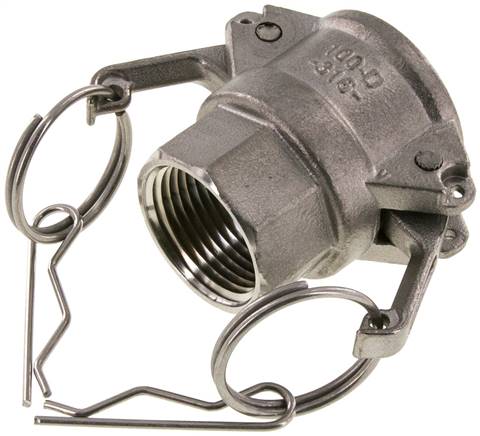 Kamlock-Kupplung (D) NPT 1"(IG), Edelstahl (1.4408)