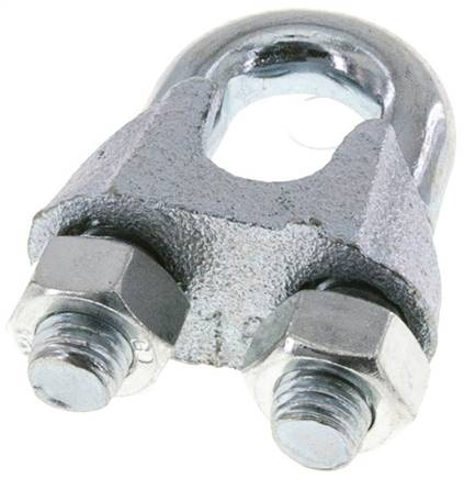 Drahtseilklemme f. 16,0mm Seil, M 12, B=29, Stahl verzinkt