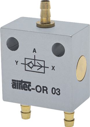ODER-Ventil Steckschlauch 6 x 4, Präzision