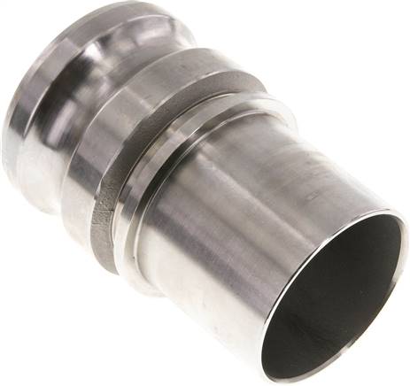 DIN/EN-Kamlock-Stecker (E/EC) 63 (2-1/2")mm Schlauch, Edelstahl (1.4408)