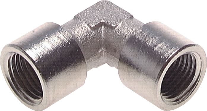 90°-Winkel G 1/4" (IG), Messing vernickelt