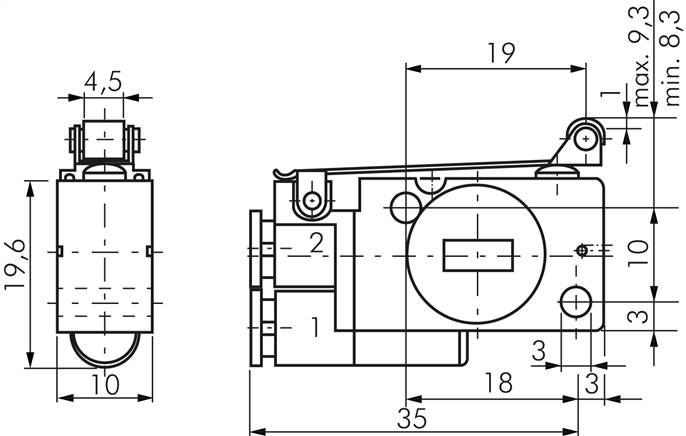 3/2-Wege (NC) Rollenventil 4mm Schlauch