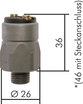 Druckschalter 10 - 20 bar (Öffner), G 1/4" (AG)