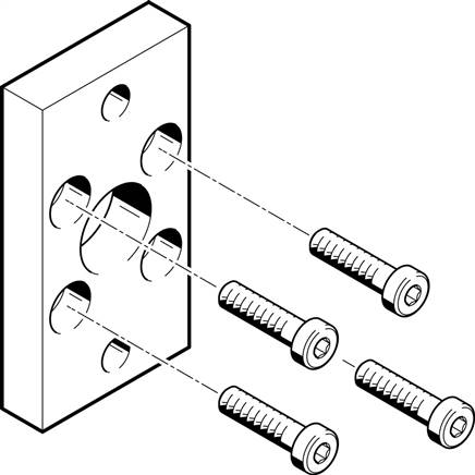 FESTO FNC-25 (537248) Flanschbefestigung
