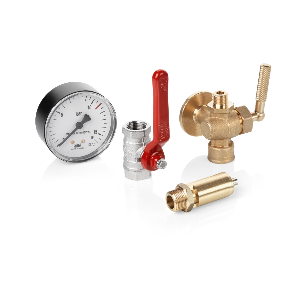 Druckluftbehälter 500 lt, 16 bar, Stahl lackiert, CE, mit Armaturensatz