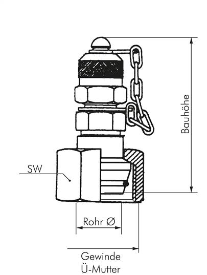 Messanschluss M16x1,5 - 28 L-Dichtkegel