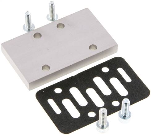 ISO 1 Verschlussplatte für Leerstationen inkl. Flanschdichtung und Befestigungss